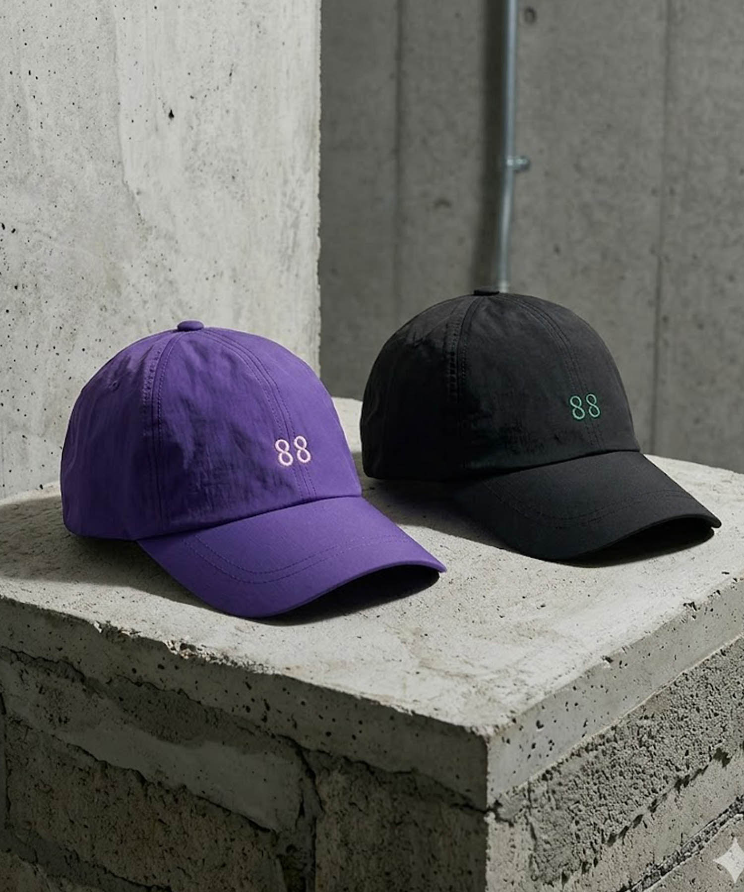 88ロゴナイロンキャップ